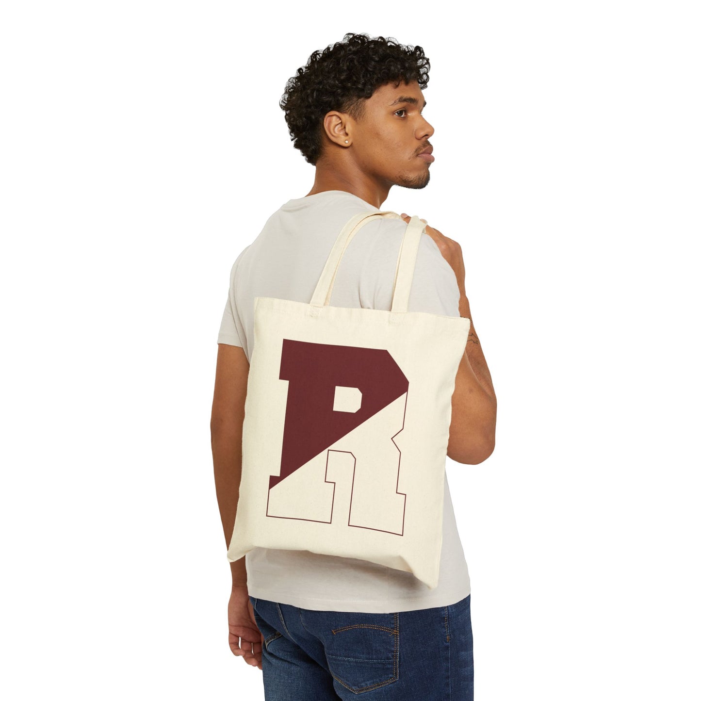 Rocky River Block R - Cotton Canvas Tote Bag