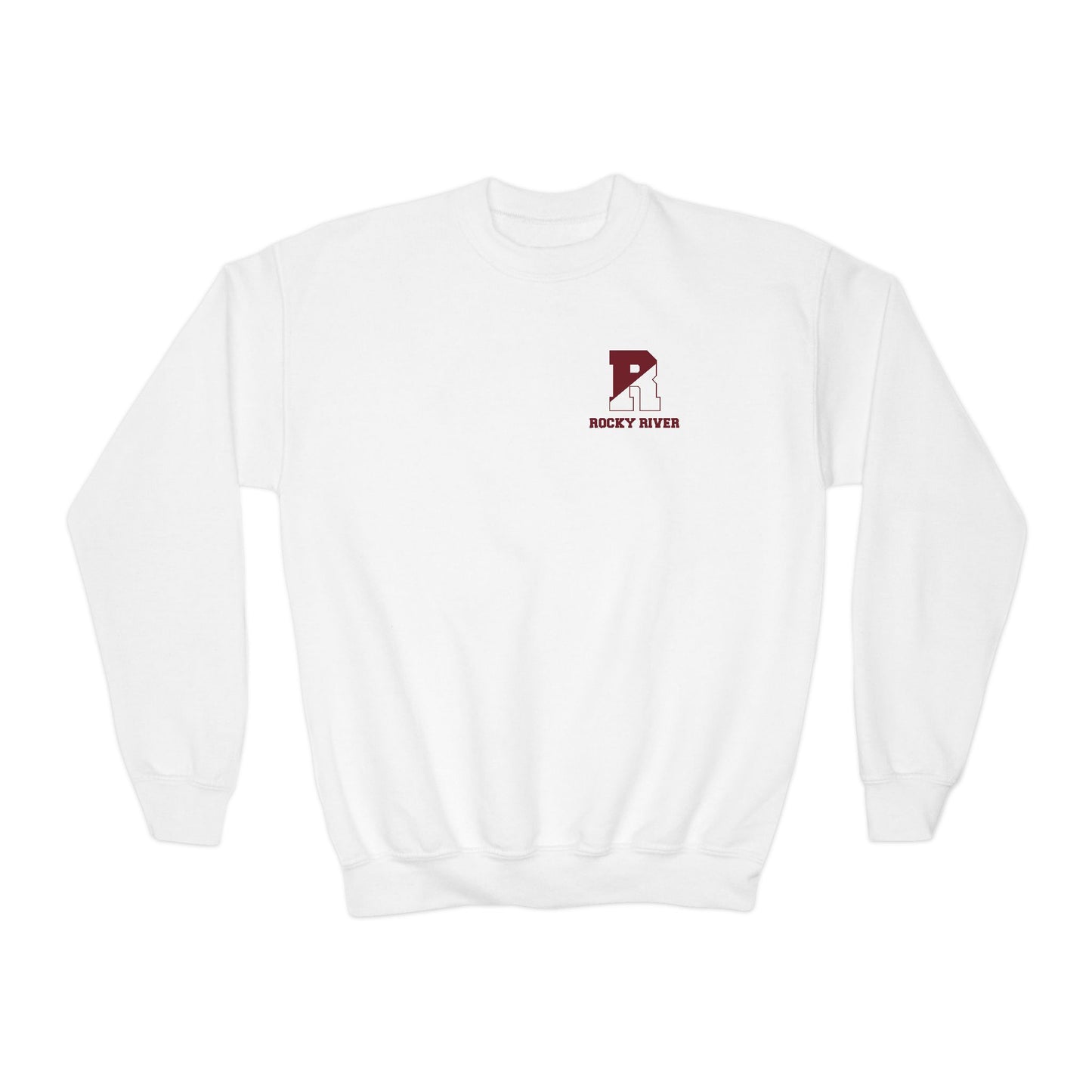 Rocky River Block R - Youth Crewneck Sweatshirt