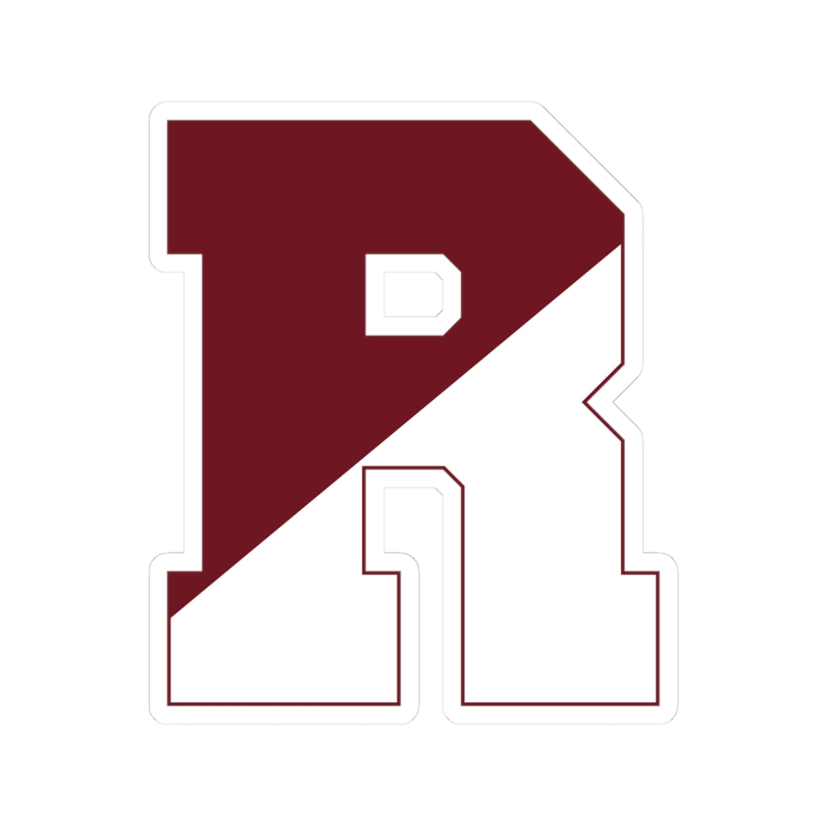 Rocky River Block R - Kiss-Cut Stickers