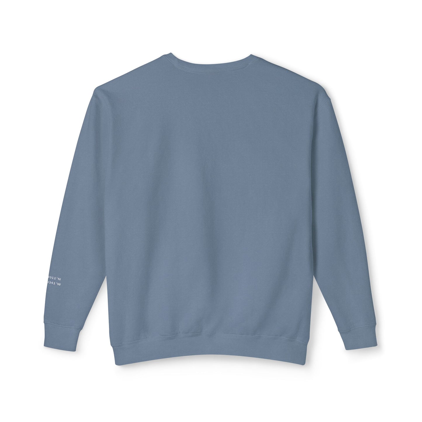 Unisex Comfort Colors Sweatshirt – Bay Village Sailboat Design with Huntington Beach Coordinates